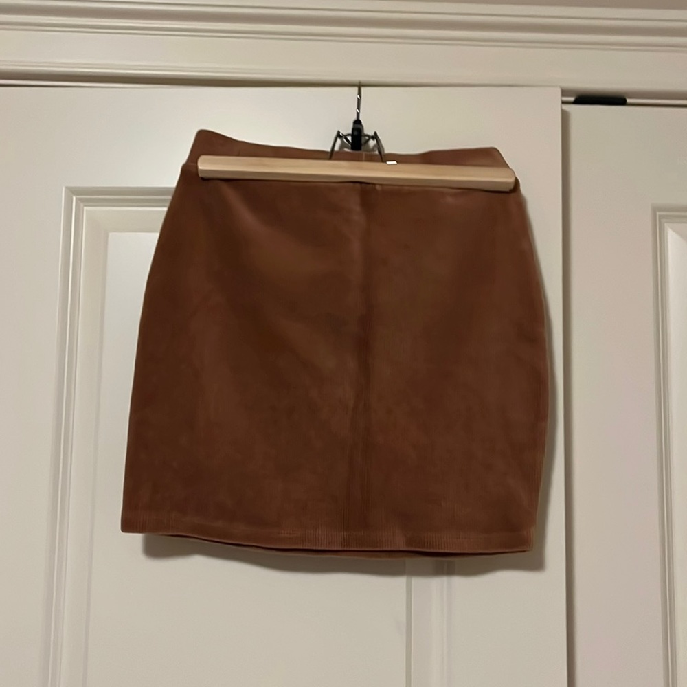 Faux Coudoroy Miniskirt